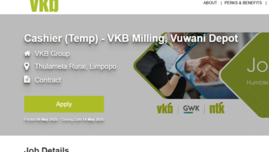 Temporary Cashier vacancy at VKB Group