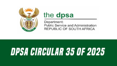 DPSA Circular 35 of 2025: Vacancies at different Departments